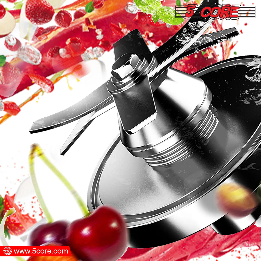 5Core Juicer Blender Machines 2000W Countertop Kitchen Smoothie Maker W 68Oz Jar