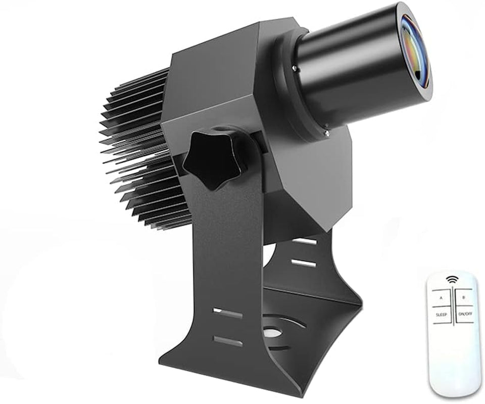 35W LED Logo GOBO Projector Ip67 Waterproof DJ Effect Light Including Free Custom Glass GOBO to Project Image for Hotel Company Store Wedding Advertising Indoor and Outdoor Use (35W)