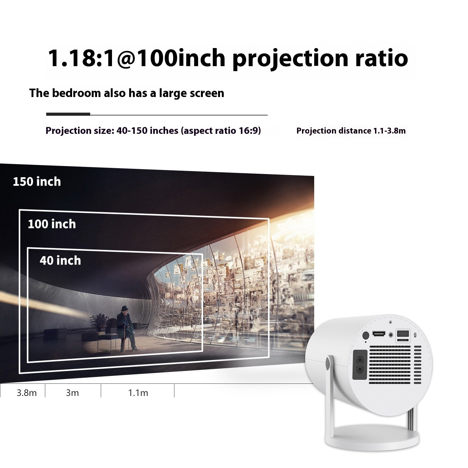 4k HD quality Portable Projector